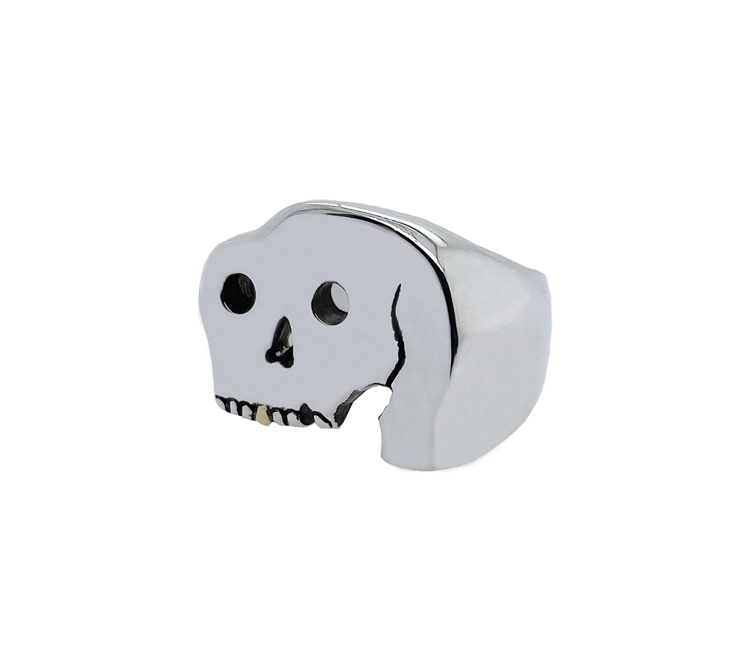 Silver skull rings