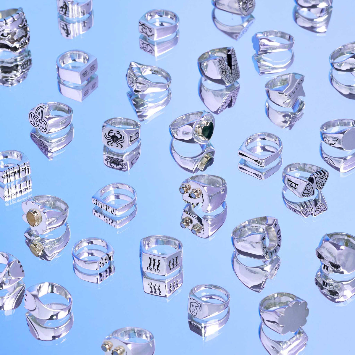 Silver chunky rings | Handmade unique statement rings – Rat Betty