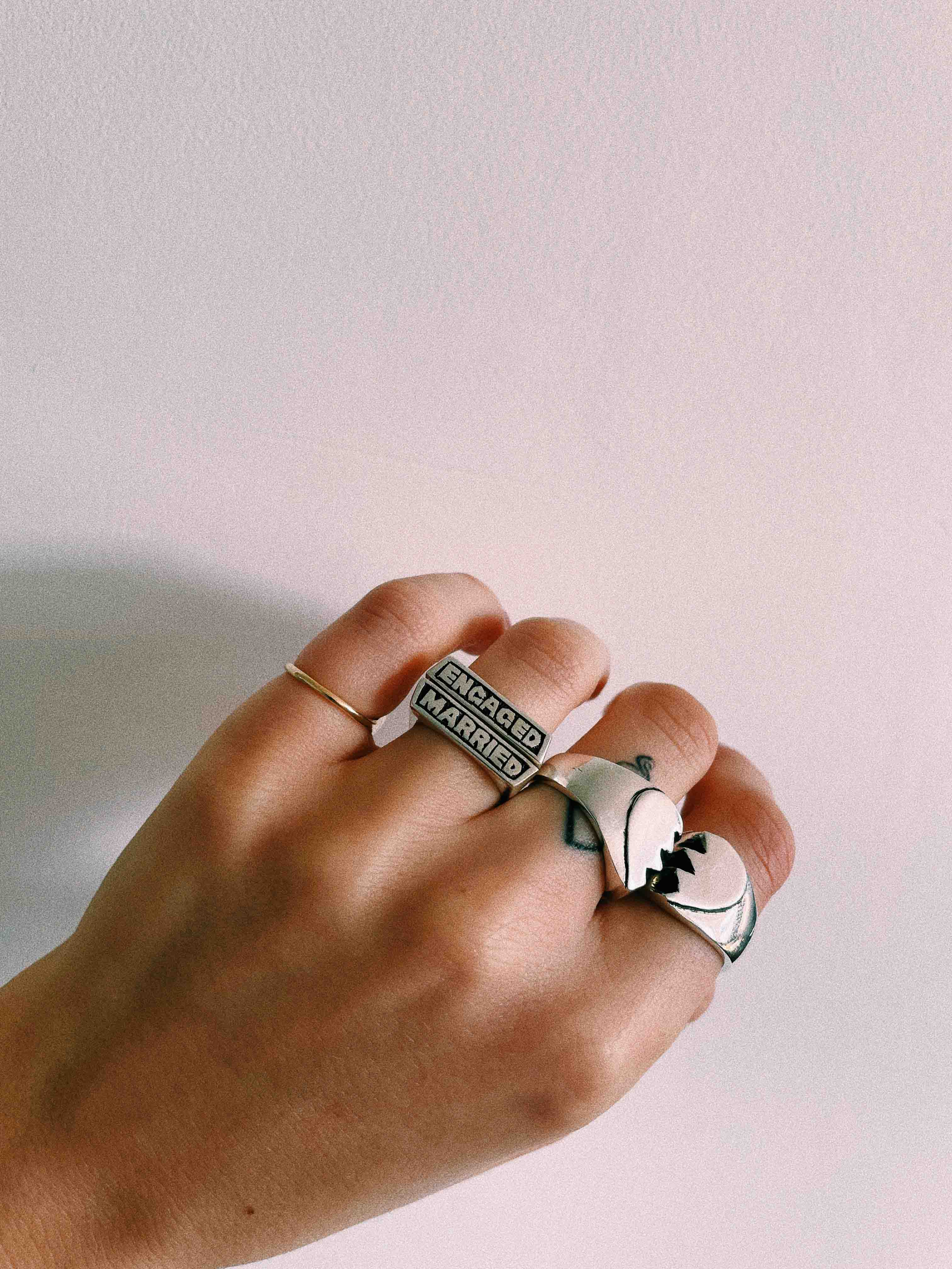 Silver relationship rings