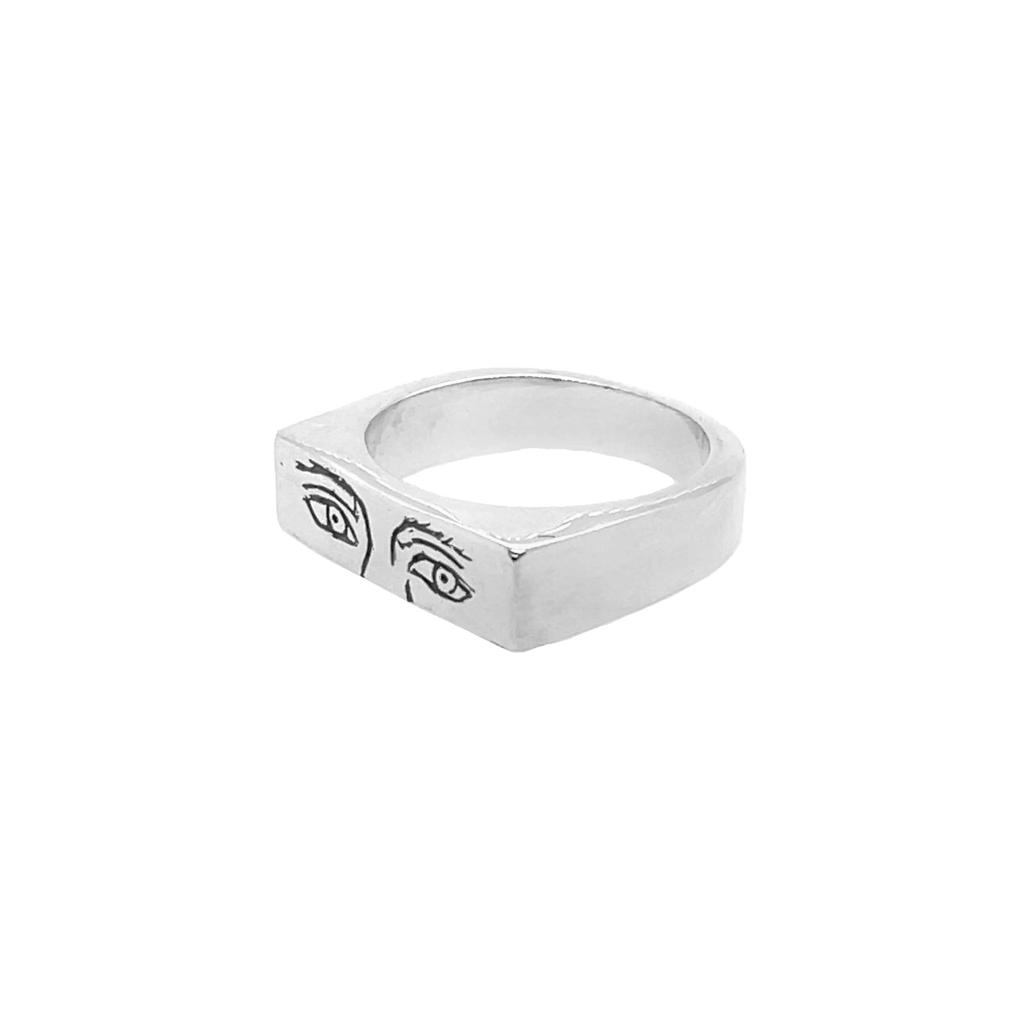 Thin Crying Eyes Ring