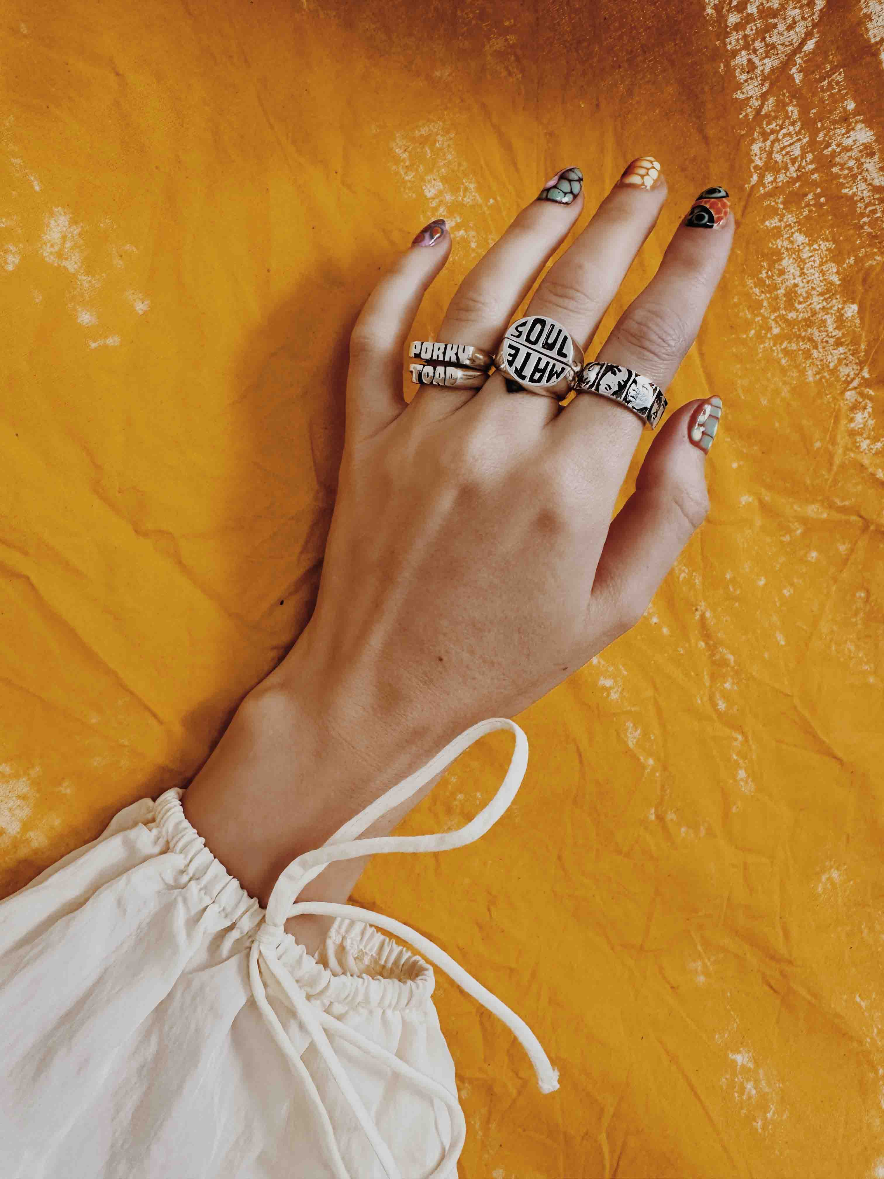 Soul Mate Ring in Sterling Silver – Chunky Jewellery – Rat Betty