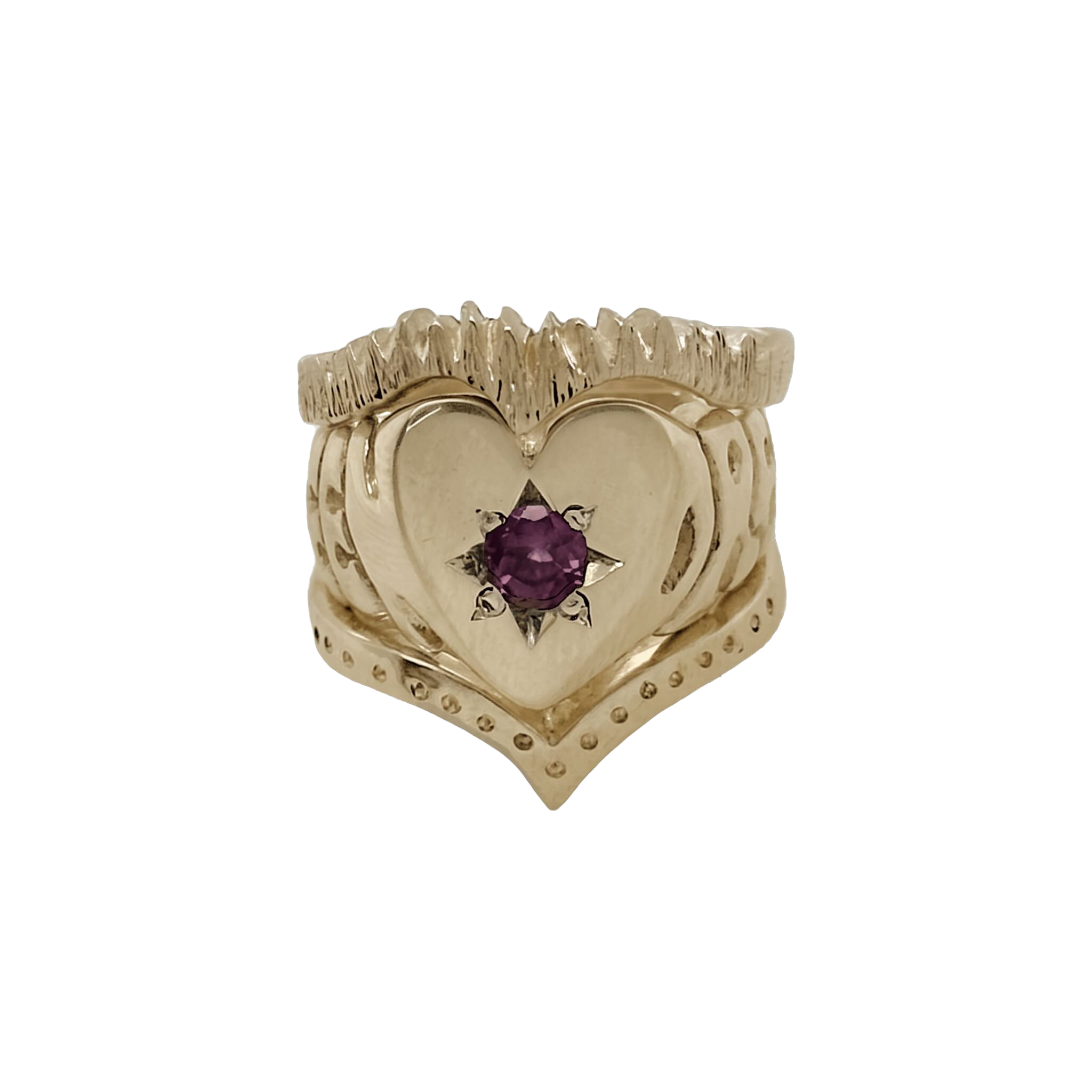 9ct Eco Gold Queen of my Dreams Ring Stacker