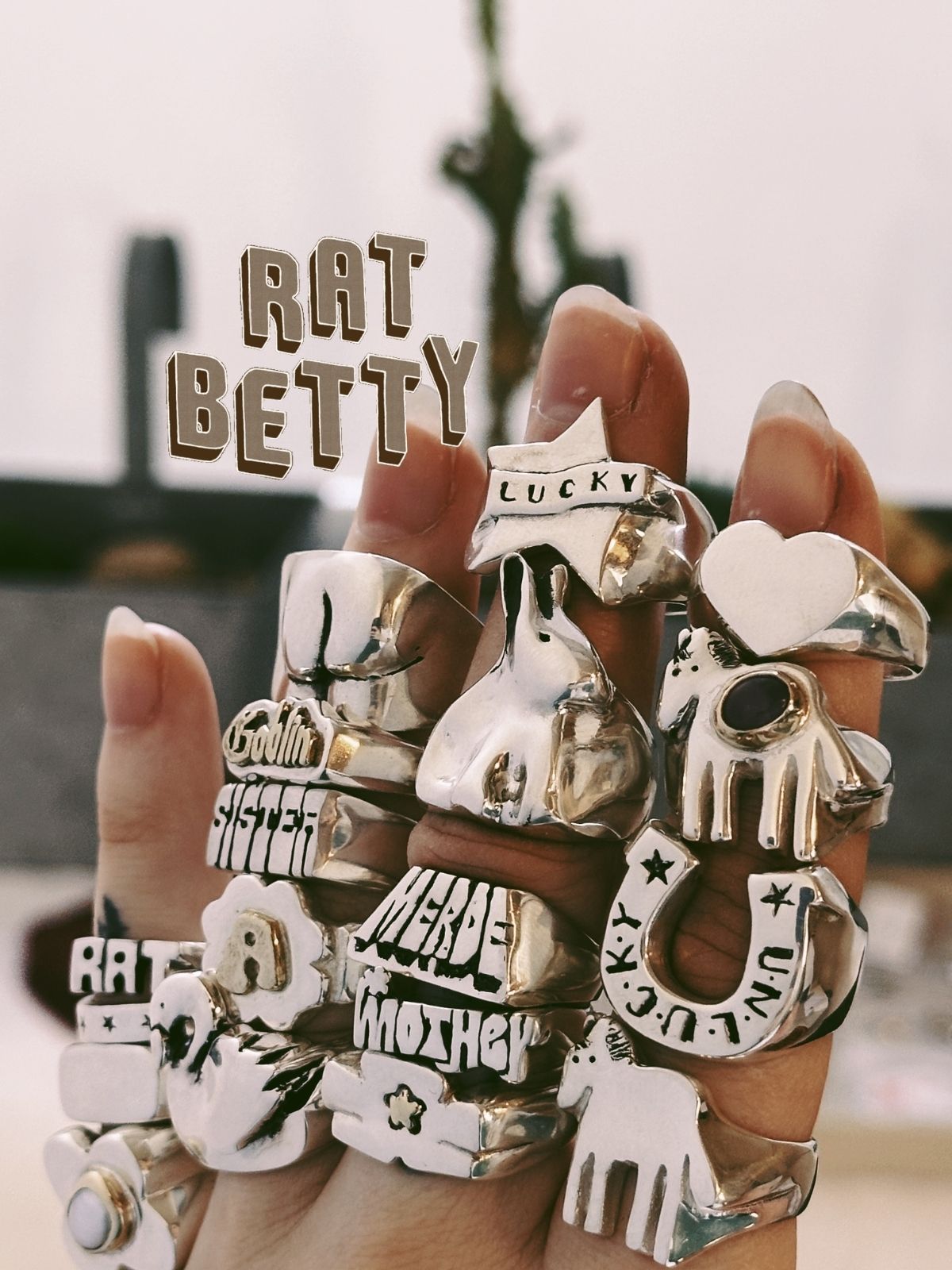 Rat Betty - Handmade, Unique Sterling Silver and Gold Jewellery