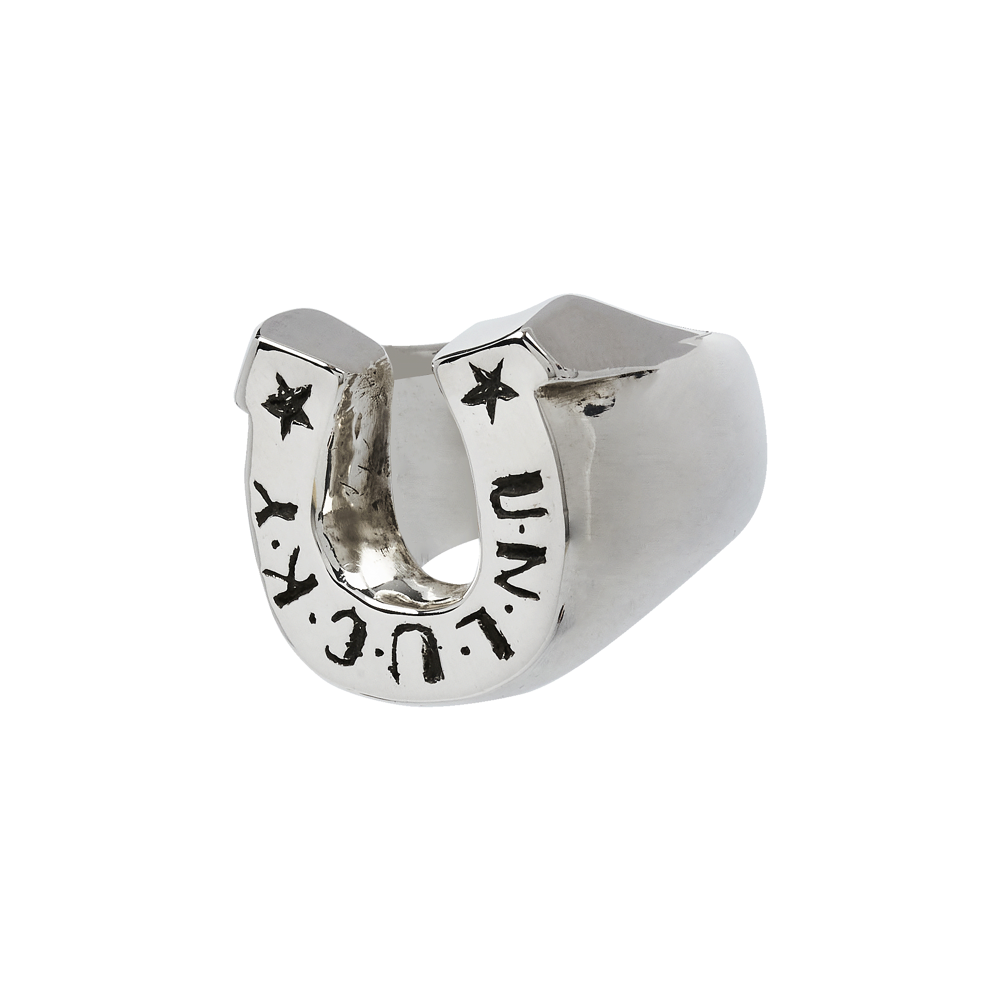 Unlucky Horseshoe Ring in Sterling Silver – Chunky Jewellery – Rat Unlucky Horseshoe Ring in Sterling Silver – Chunky Jewellery – Rat
