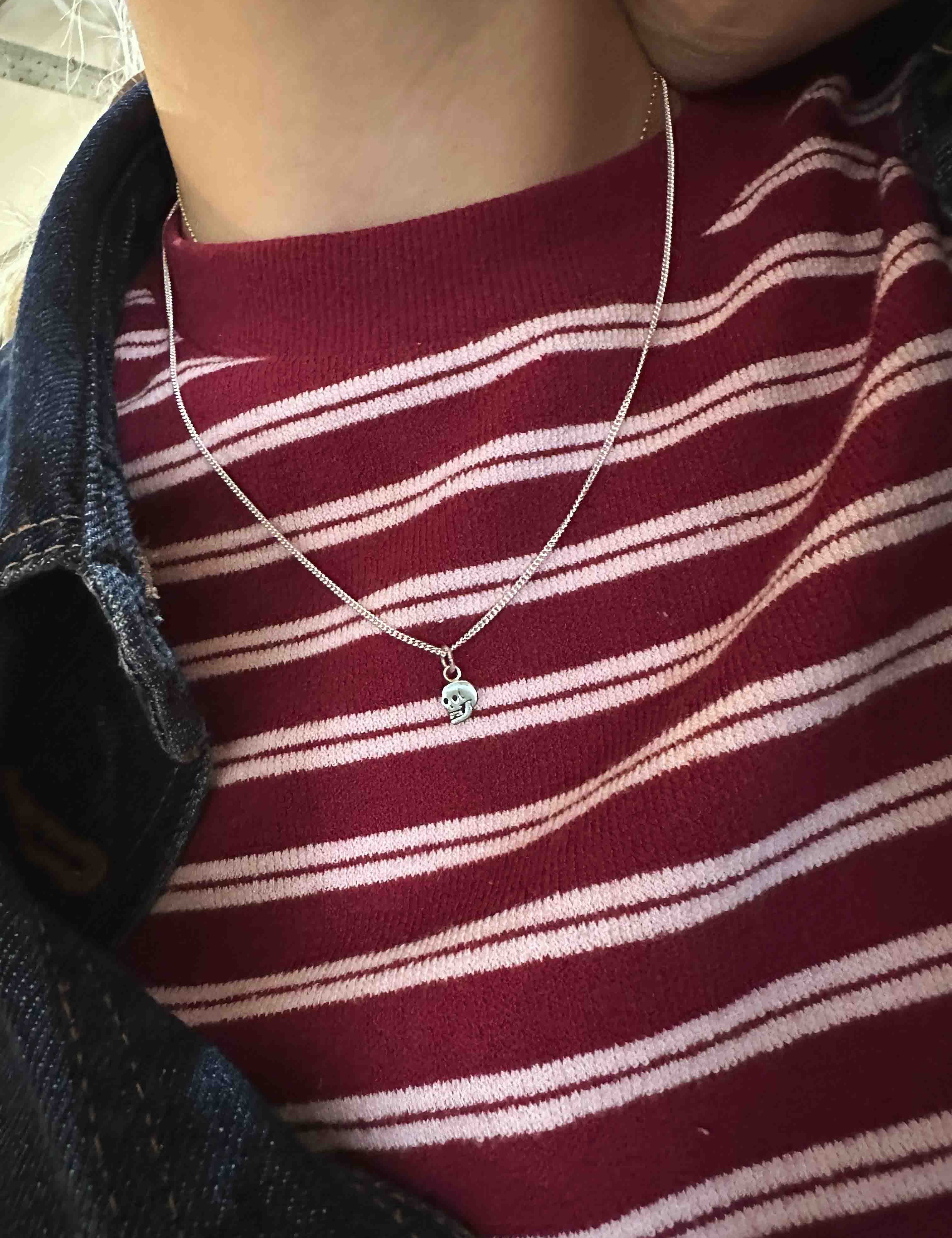 Teeny Tiny Nutter Skull Necklace