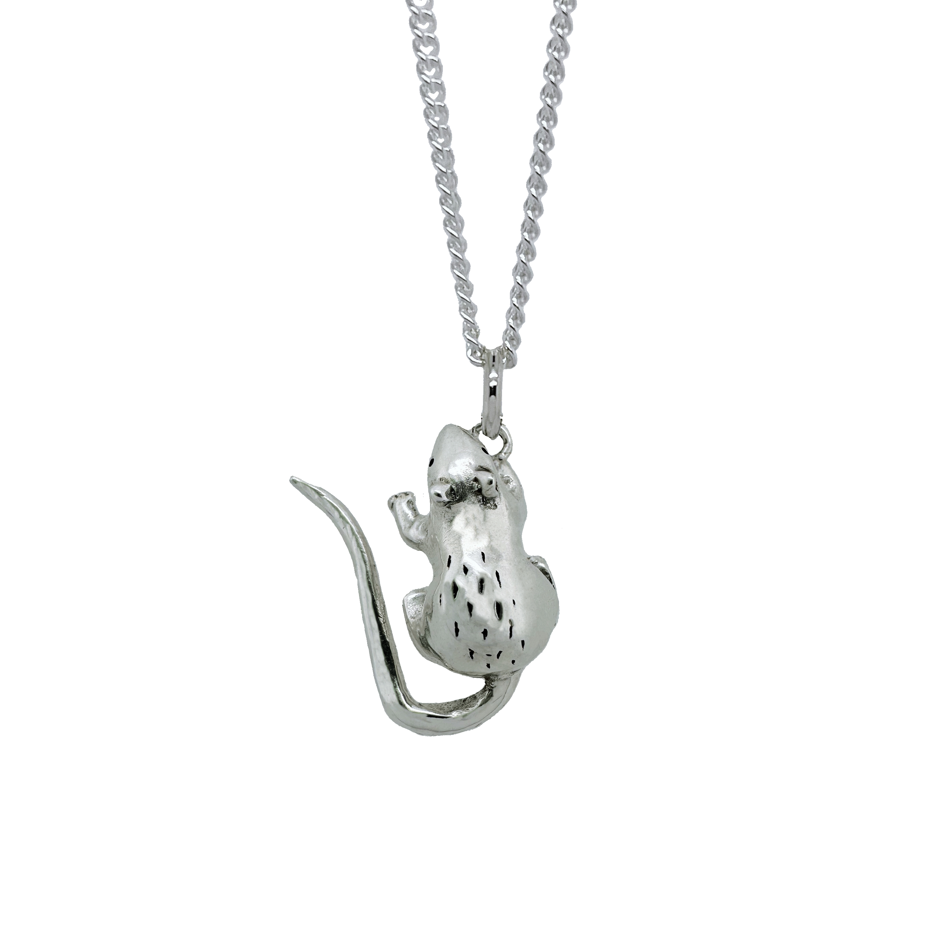 No Rats Chain Rat Necklace in Sterling Silver – Handmade Jewellery – Rat Betty