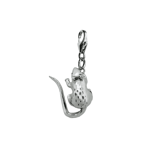 Rat Charm in Sterling Silver – Handmade Jewellery – Rat Betty