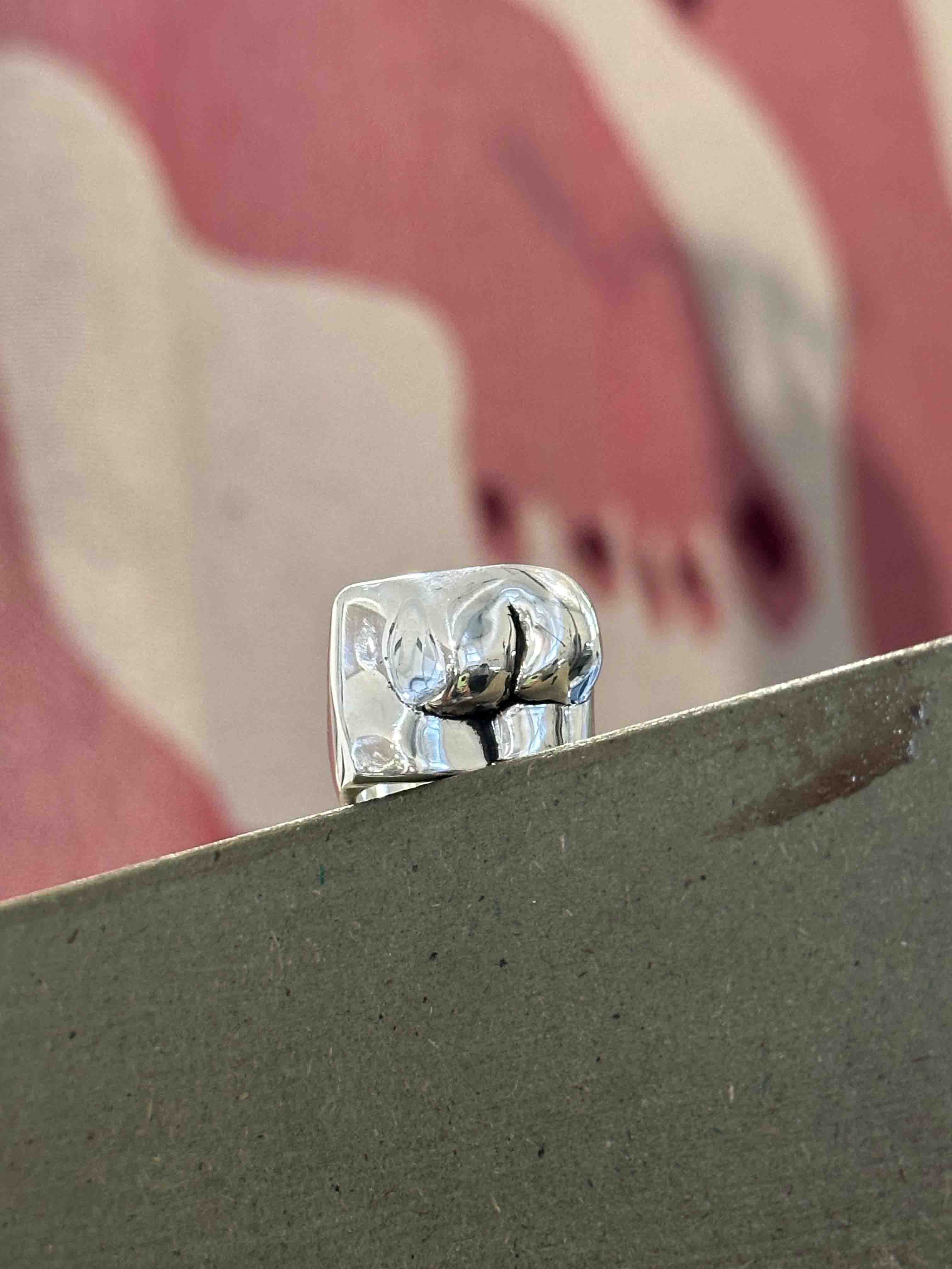 Bum Ring in Sterling Silver – Chunky Jewellery – Rat Betty