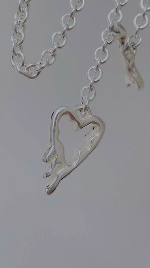 Buy My Melting Heart Sterling Silver 925 Pendant Online in India - Etsy