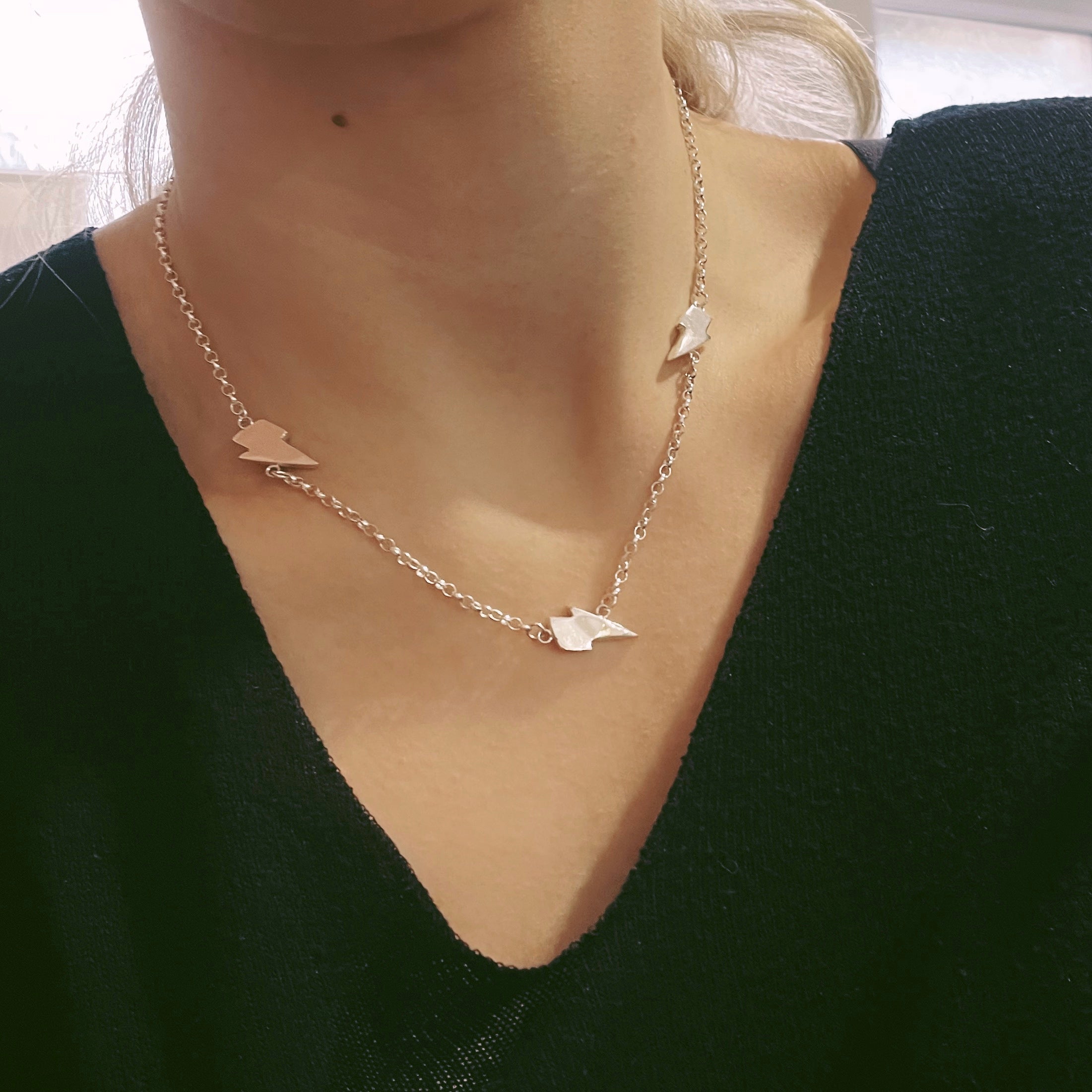 Lightning Bolt Chain Necklace