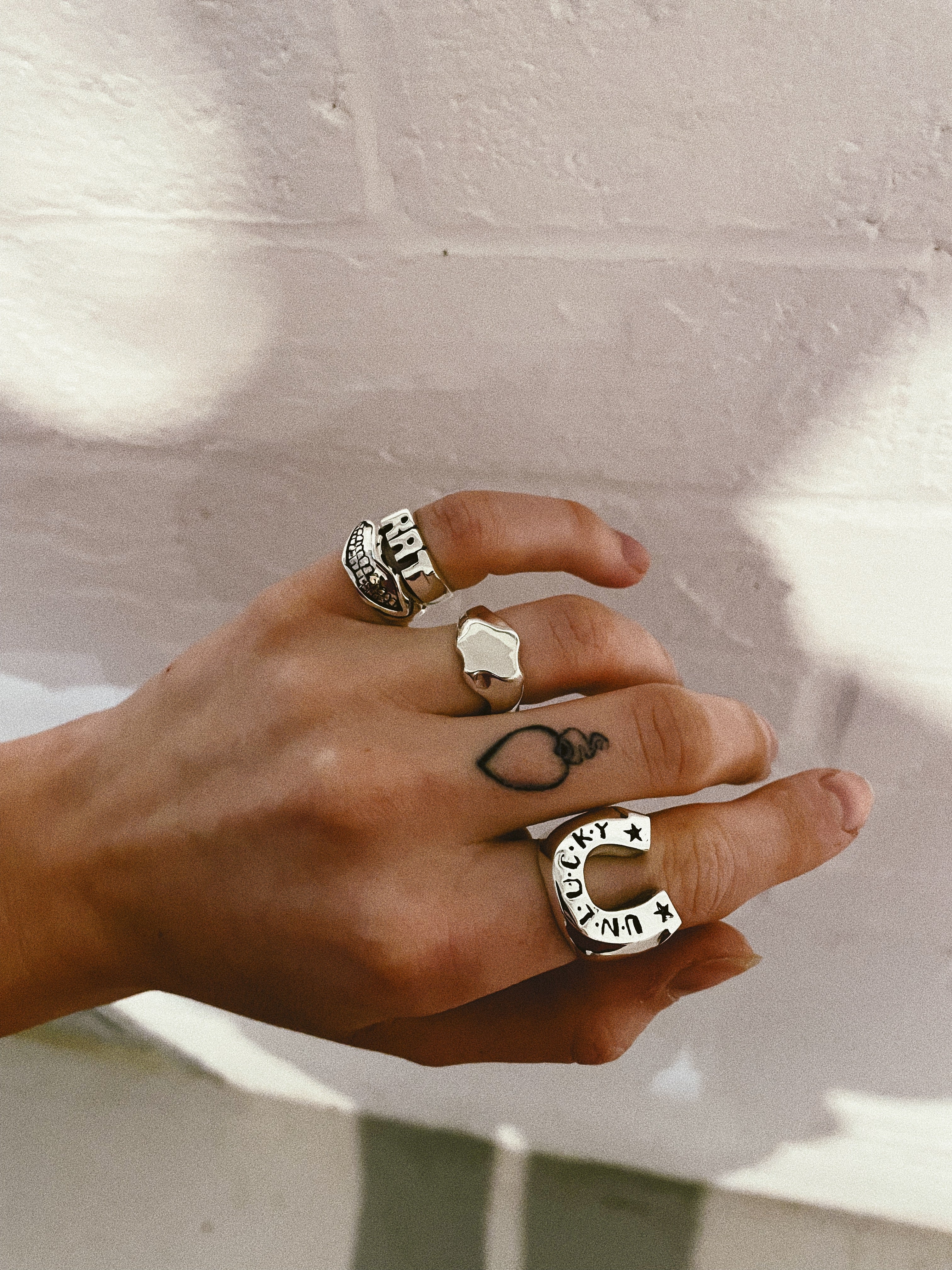 5 Ripple Rings Ripple Ring in Sterling Silver – Chunky Jewellery – Rat Betty