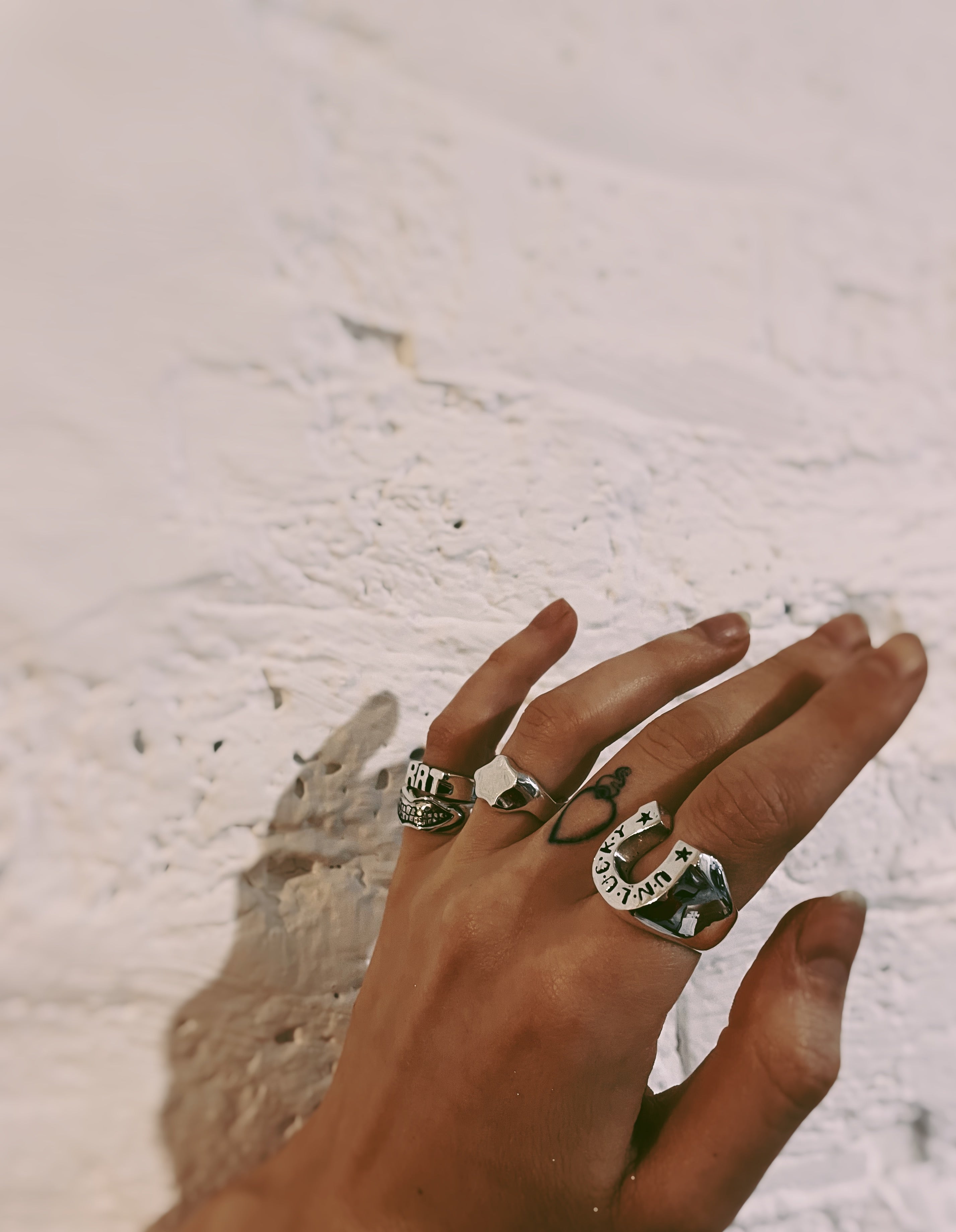 5 Ripple Rings Ripple Ring in Sterling Silver – Chunky Jewellery – Rat Betty