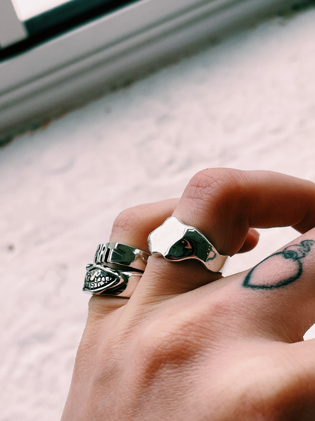 5 Ripple Rings Ripple Ring in Sterling Silver – Chunky Jewellery – Rat Betty