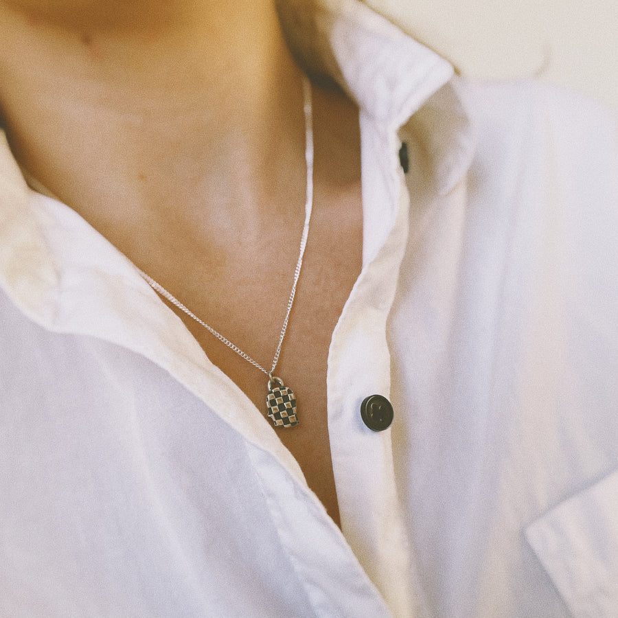 Chequered Head Necklace